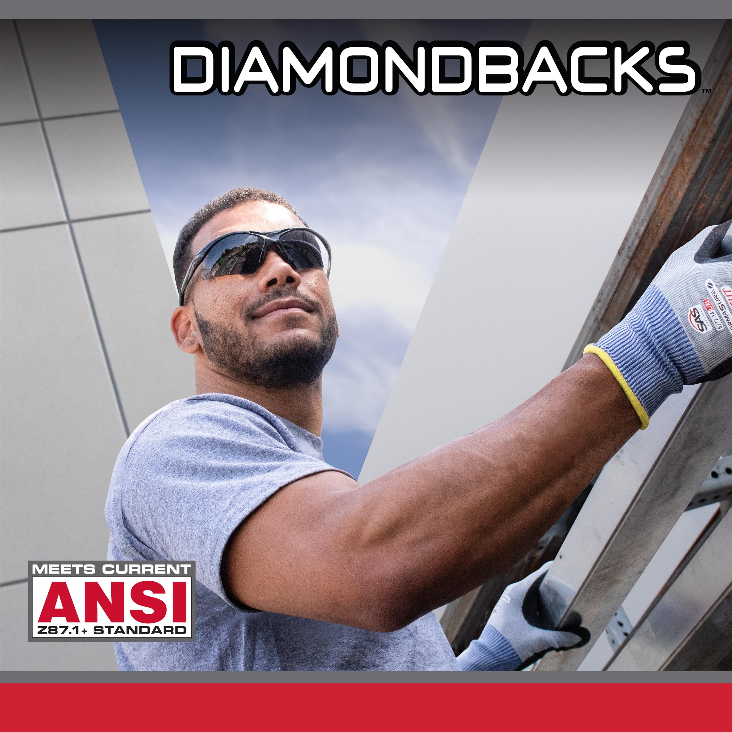 Diamondbacks Safety Eyewear Black Frame, One Size - Image 4